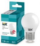 Лампа светодиодная Eco G45 7Вт шар 4000К нейтр. бел. E27 630лм 230-240В IEK LLE-G45-7-230-40-E27 Лампа светодиодная Eco G45 7Вт шар 4000К нейтр. бел. E27 630лм 230-240В IEK LLE-G45-7-230-40-E27