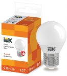 Лампа светодиодная ECO G45 9Вт шар 3000К E27 230В IEK LLE-G45-9-230-30-E27 Лампа светодиодная ECO G45 9Вт шар 3000К E27 230В IEK LLE-G45-9-230-30-E27