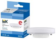 Лампа светодиодная T75 таблетка 15Вт 230В 6500К GX53 IEK LLE-T80-15-230-65-GX53 Лампа светодиодная T75 таблетка 15Вт 230В 6500К GX53 IEK LLE-T80-15-230-65-GX53