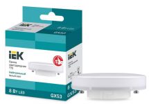 Лампа светодиодная Eco 8Вт T75 таблетка 4000К нейтр. бел. GX53 230В IEK LLE-T80-8-230-40-GX53 Лампа светодиодная Eco 8Вт T75 таблетка 4000К нейтр. бел. GX53 230В IEK LLE-T80-8-230-40-GX53