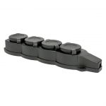 Розетка 4-м 16А IP44 2P+PE 230В с защ. крышками каучук Basic EKF RPS-020-16-230-44 Розетка 4-м 16А IP44 2P+PE 230В с защ. крышками каучук Basic EKF RPS-020-16-230-44
