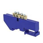 Шина нулевая N 6х9 4 отвер. латунь син. изолятор на DIN-рейку PROxima EKF sn0-63-04-d Шина нулевая N 6х9 4 отвер. латунь син. изолятор на DIN-рейку PROxima EKF sn0-63-04-d