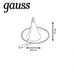 Комплект подвесов Track для трековых шинопроводов черн. GAUSS TR119 Комплект подвесов Track для трековых шинопроводов черн. GAUSS TR119