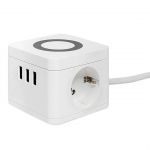 Удлинитель "Куб" 2х1.3м 3USB 2.4А+зарядное устройство 1кв.мм EKF UBA-CUB-3-WC Удлинитель "Куб" 2х1.3м 3USB 2.4А+зарядное устройство 1кв.мм EKF UBA-CUB-3-WC