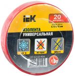 Изолента ПВХ 0.13х15мм (рул.20м) красн. IEK UIZ-13-10-K04 Изолента ПВХ 0.13х15мм (рул.20м) красн. IEK UIZ-13-10-K04